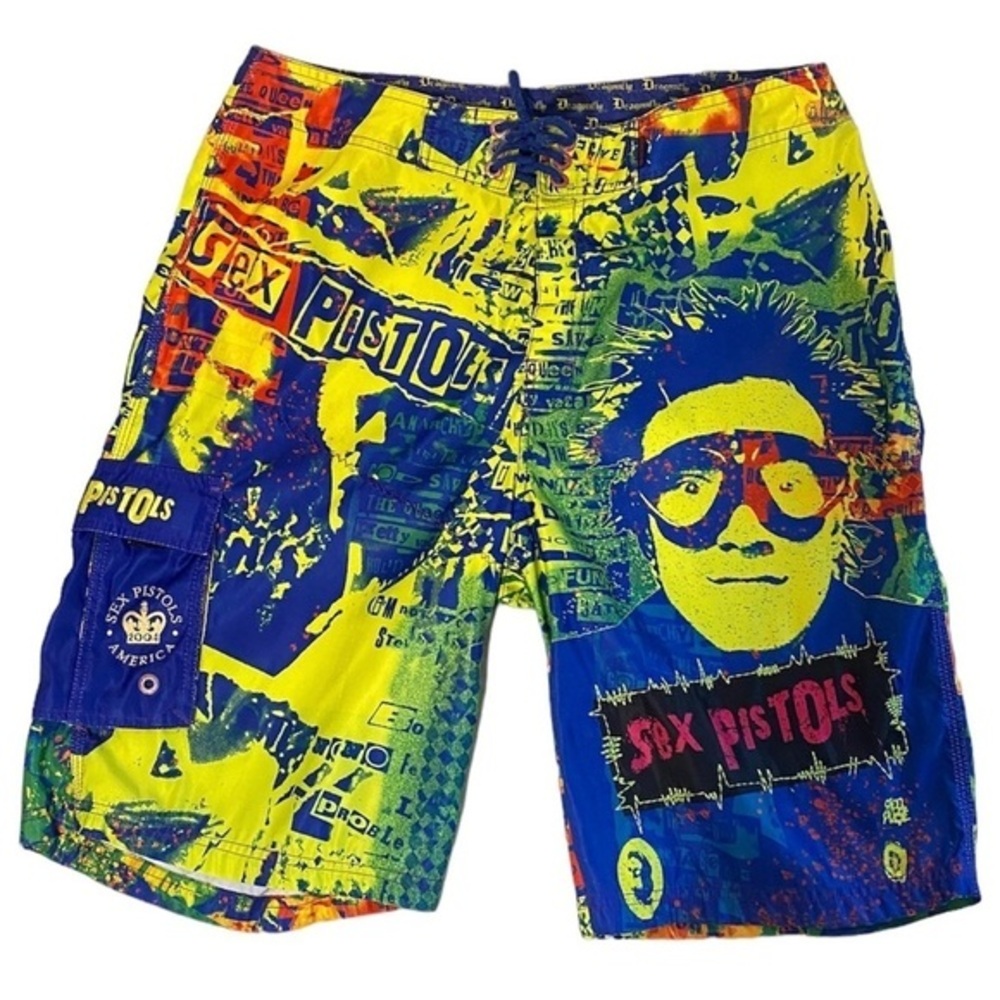 Vintage 2003 / 2004 Sex Pistols boardshorts by Dragonfly